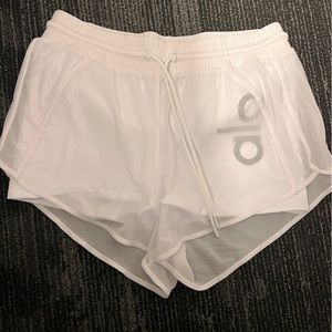 Alo Ambience Short in White & White
